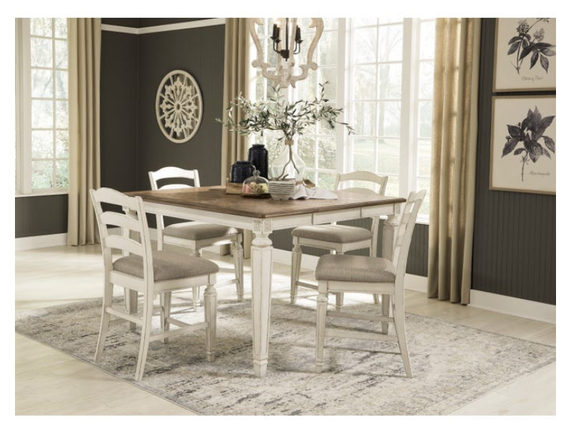 Ashley Realyn 5 Piece Square Extending Dining Set