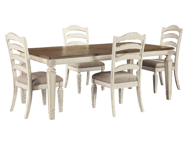 Ashley Realyn D743 5 Piece Rectangular Table Dining Room Set - AFHS-1464902K
