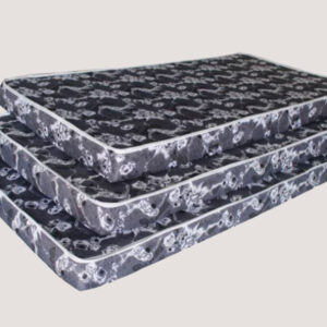 5” Foam Covered with Grey Print Fabric - Regular Foam single size